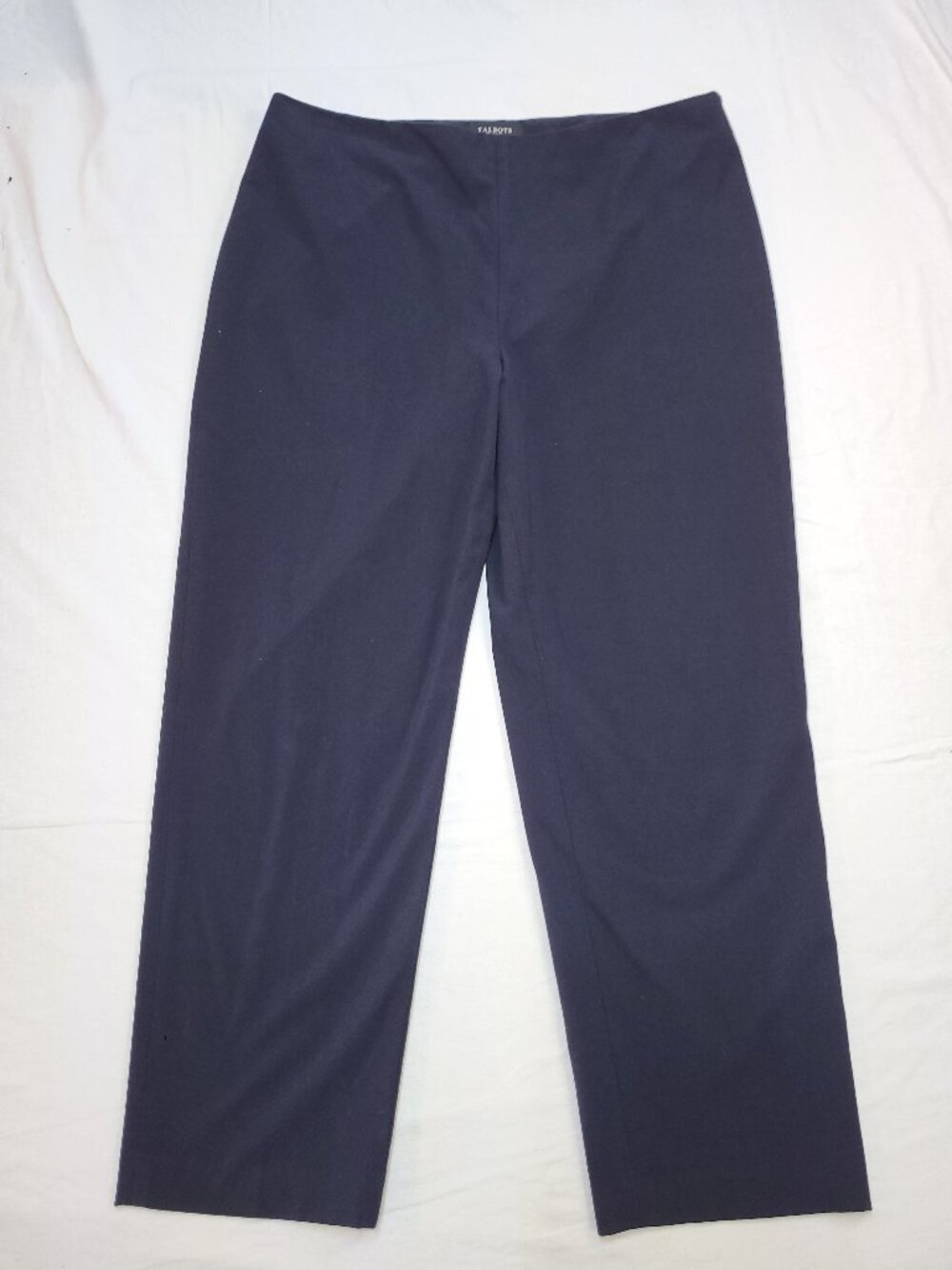 Talbots Navy Blue Dress Pants Size 16 Classic Straight Leg Career Office Trouser